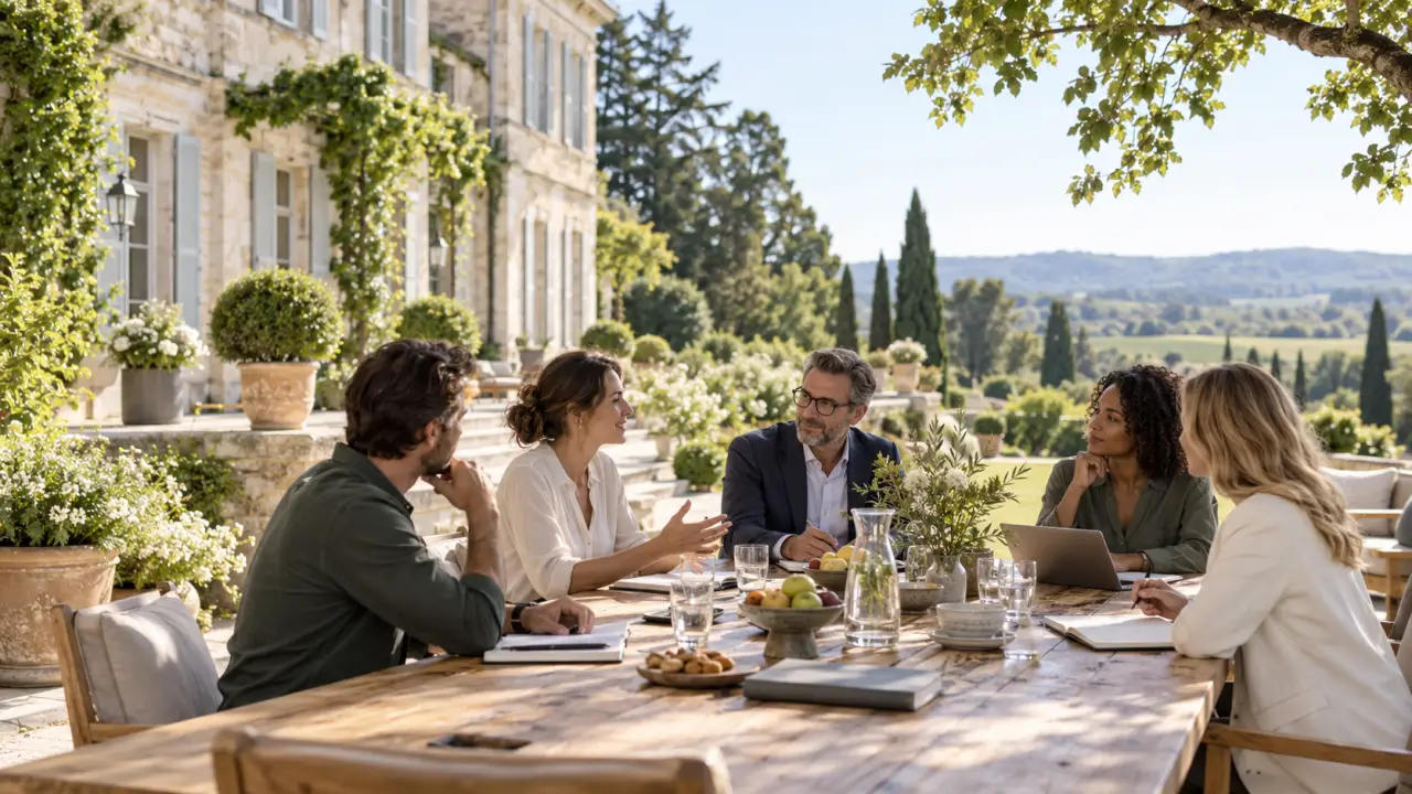 Séminaire au vert dans un domaine élégant entouré de nature