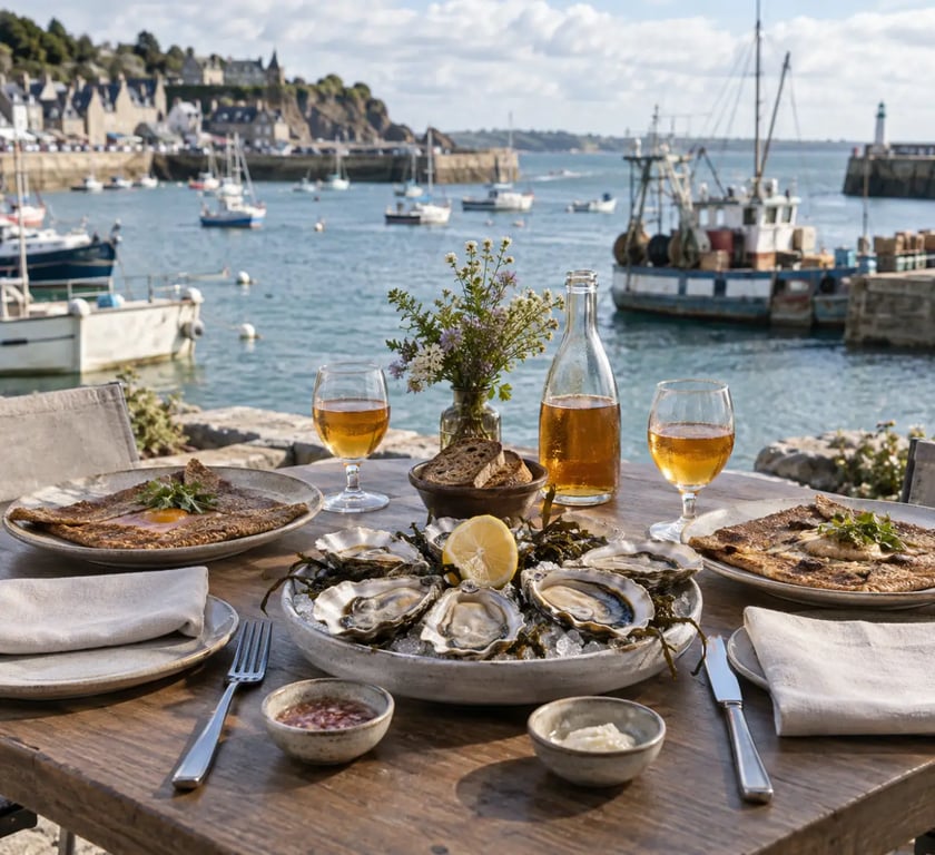 Dîner gastronomique pour un week-end amoureux en Bretagne à Cancale