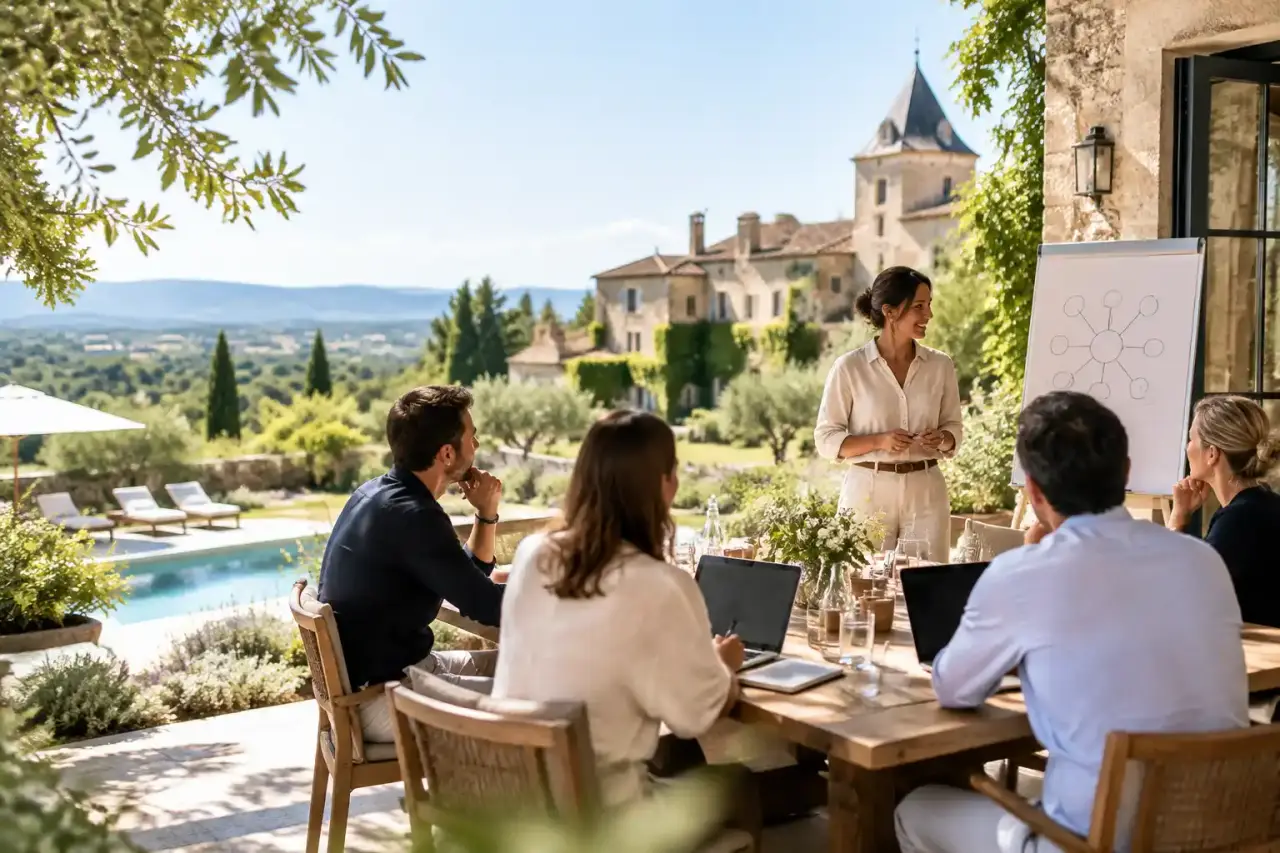 Domaine historique entouré de nature, propice à un séminaire professionnel