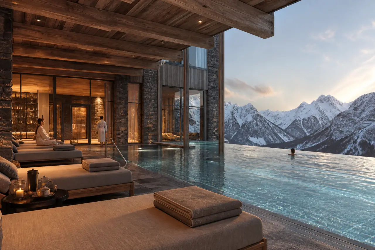 Hôtel spa en montagne : piscine avec vue, soins après-ski et critères qui font la différence