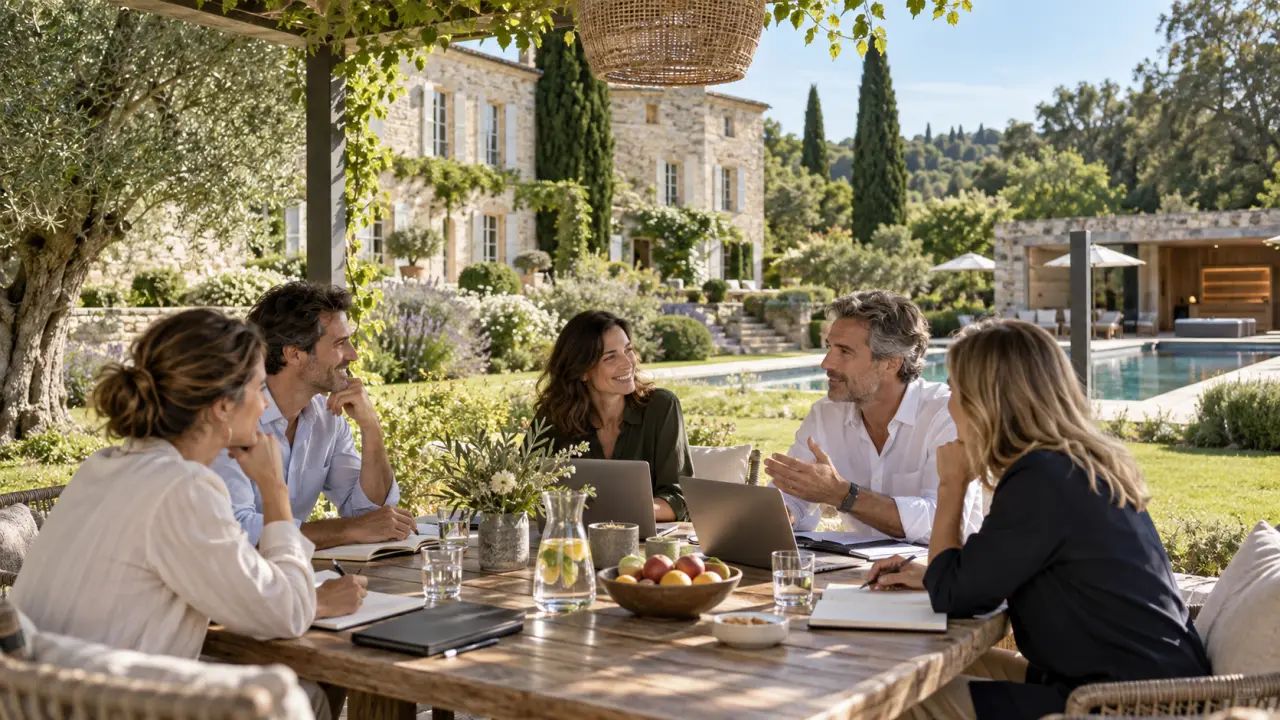 Domaine de caractère entouré de nature pour un séminaire d’entreprise au vert