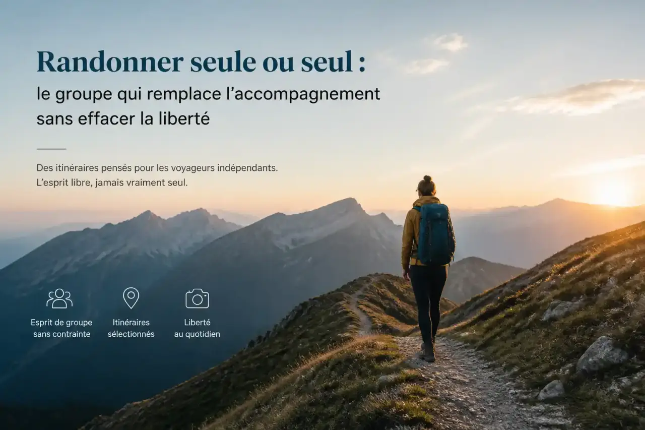 Randonner seule ou seul : le groupe qui remplace l'accompagnement sans effacer la liberté